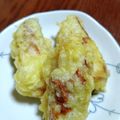しめじまつり's cooksnap of when they made 新生姜詰めちくわの磯部揚げ.