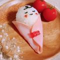 柴犬のお顔☆'s cooksnap of when they made キャラ弁＊おくるみの中の赤ちゃん.