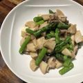 栗丸うさぎ's cooksnap of when they made 美味！アスパラとキノコのチーズソテー.