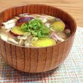 Yukiまむ's cooksnap of when they made さつま芋とシメジの味噌汁♪.