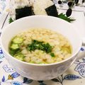 クックHG9V8Y☆'s cooksnap of when they made 揚げ玉入り　オクラとお豆腐のお味噌汁　.