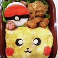 ＹＯＵ太's cooksnap of when they made キャラ弁ポケモン横長ピカチュウオムライス.