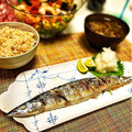 ハッピー君の恋人♡'s cooksnap of when they made 簡単☆グリルでまるごとさんまの塩焼き.