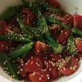 クック78R779☆'s cooksnap of when they made プチトマトとオクラの胡麻和え♪.