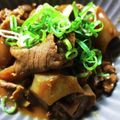 うさぽんぽん♪'s cooksnap of when they made 牛肉とこんにゃくの味噌にんにく煮こみ.