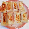 ありんこ☆★'s cooksnap of when they made 餃子の皮で簡単！ハムとチーズの包み焼き♪.