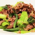 f102402's cooksnap of when they made 牛肉とチンゲン菜のオイスターソース炒め.
