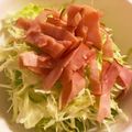 pink0922's cooksnap of when they made レタスとベーコンのサラダ.