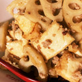 クックG5DSWD☆'s cooksnap of when they made 〖 豚ひき肉と厚揚げとれんこんの炒め物〗.