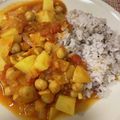 みみず◎'s cooksnap of when they made ジャガイモとひよこ豆のインド家庭カレー.