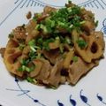 ななっちななちゃん's cooksnap of when they made 豚肉とれんこんの炒め煮.