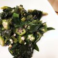 かなちん0807's cooksnap of when they made 金時草とオクラの酢の物.