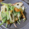 せなちょこ's cooksnap of when they made 水菜と竹輪の胡麻マヨネーズ炒め.