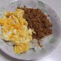 きらり流れ星's cooksnap of when they made そぼろご飯.