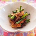 バカリャウ's cooksnap of when they made *にんにくの芽とちくわの梅味噌山葵和え*.