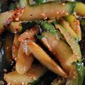 ユウケンジャー's cooksnap of when they made 簡単★大量消費！きゅうりの胡麻味噌炒め.