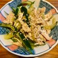 さすらい's cooksnap of when they made ☆即席1品☆ササミキュウリの中華風サラダ.