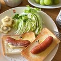 arare*'s cooksnap of when they made m食パンDEまるごとソーセージ.