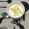 おはなすき's cooksnap of when they made ヨーグルトに柿とクリームチーズ☆デザート.