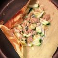 じゃそん's cooksnap of when they made HMでオシャレなお好み焼き風ガレット.
