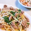 やまじちなゆ's cooksnap of when they made 豚バラと水菜の和風スパゲッティ【ほこた】.