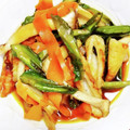 ひなたのねこやなぎ's cooksnap of when they made 四角豆と竹輪とエリンギの炒め物.