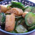 Pomodoro's cooksnap of when they made 油揚げときゅうりの胡麻酢味噌和え.