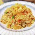 いおさんママ's cooksnap of when they made 豚肉に浮気した‪(笑)ケチャップライス.