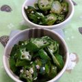 赤い電話's cooksnap of when they made お弁当のおかずに おくらのゆかり和え.