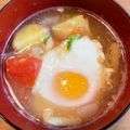 クック1CVYGG☆'s cooksnap of when they made 玉子入りぽかぽかみそ汁.