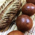 まちゃモンZ's cooksnap of when they made 糖質オフ！クリームチーズふすまパン.