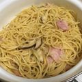 らんち☆'s cooksnap of when they made あさりの酒蒸しのお汁でパスタ！.