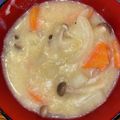 まーちゃんとみーくん's cooksnap of when they made 簡単　じゃがいも玉ねぎウィンナーの牛乳煮.