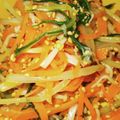 ブランシュkuu's cooksnap of when they made #簡単ナムル　水菜　もやし　にんじん.