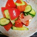 猫のフィガロ's cooksnap of when they made トマトきゅうり酢のもの風サラダ♪大量消費.