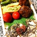 hinehine's cooksnap of when they made お弁当！アスパラガスの卵焼き.