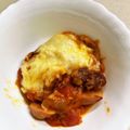 ☆yopipi's cooksnap of when they made 大葉入り肉団子茄子のトマソチーズ焼き♪♪.