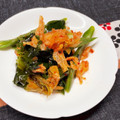 yokon☆'s cooksnap of when they made 絹さやとワカメのキムチ和え.