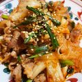 クック219VGU☆'s cooksnap of when they made 味付けはキムチだけ！『春雨ニラ豚キム』.