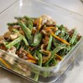 ガメコ's cooksnap of when they made 10分で！豚こまとインゲンの照り焼き♪.