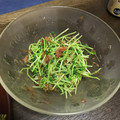 クロ８５'s cooksnap of when they made 豆苗と梅のおひたし.