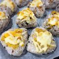 sato3★'s cooksnap of when they made 　残ったご飯と味噌とチーズ！焼きおにぎり.