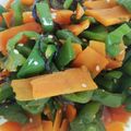 べるＬ＠ＮＩ's cooksnap of when they made レンジでピーマンとにんじんのきんぴら.