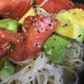 葉月優希's cooksnap of when they made 夏バテ防止！トマトとアボカドのそうめん♡.