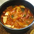 くりばり's cooksnap of when they made 即席、簡単キムチチゲスープ☆.