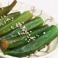 ゆ→ちむ❦180SX's cooksnap of when they made 常備菜♪オクラの辛旨煮浸し★レンジで簡単.