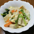 ramieru's cooksnap of when they made 小松菜と高野豆腐の卵とじ.