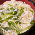 yama's cooksnap of when they made ネギと挽肉のあったか♡鶏ガラ塩にゅうめん.