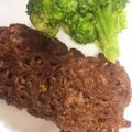 にゃんこりんご's cooksnap of when they made ミンチ肉そのまま焼き.