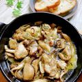 いなばっくす☆'s cooksnap of when they made 缶つまで♪かきの燻製のアヒージョ.